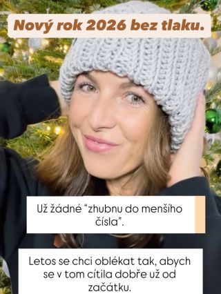 2️⃣0️⃣2️⃣6️⃣ Nový rok. Žádné hubnutí, žádné tresty z šatníku. Jen tělo, které chce dýchat. Oblečení, které hřeje, ne...